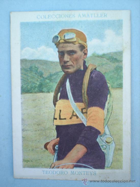 Coleccionismo deportivo: CHOCOLATE AMATLLER-CICLISMO N.10-TEODORO MONTEYS-A&Ntilde;OS 30
