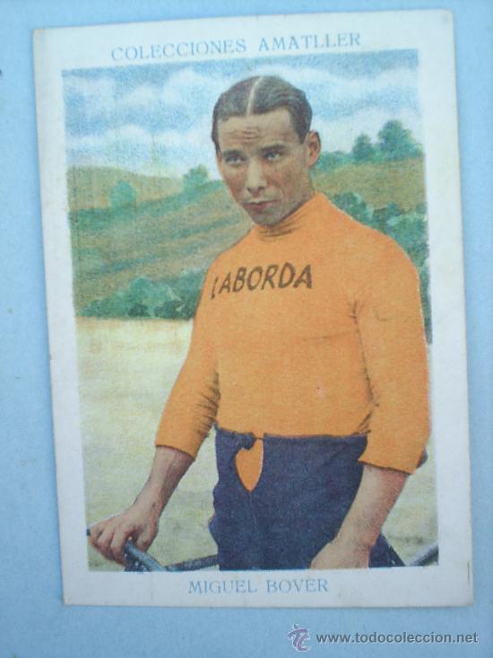 Coleccionismo deportivo: CHOCOLATE AMATLLER-CICLISMO N.2-MIGUEL BOVER-A&Ntilde;OS 30