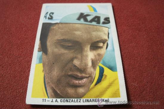 Coleccionismo deportivo: CROMO DE CICLISMO /  J. A. GONZALEZ LINARES (  KAS ) TEMPORADA DE 1974 - MUY ESCASO