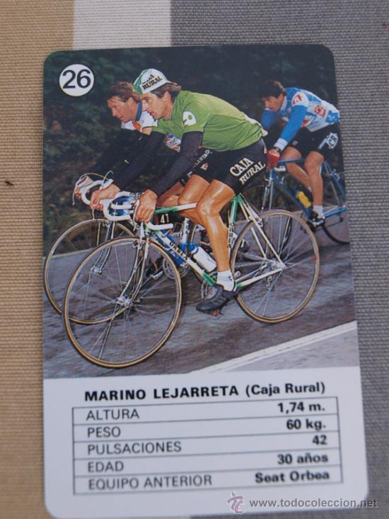 Coleccionismo deportivo: CARTA CICLISMO FOURNIER 1988 MARINO LEJARRETA CAJA RURAL