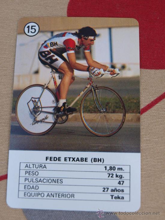 Coleccionismo deportivo: CARTA CICLISMO FOURNIER 1988 FEDE ETXABE BH