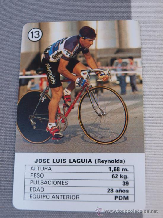Coleccionismo deportivo: CARTA CICLISMO FOURNIER 1988 JOSE LUIS LAGUIA REINOLDS