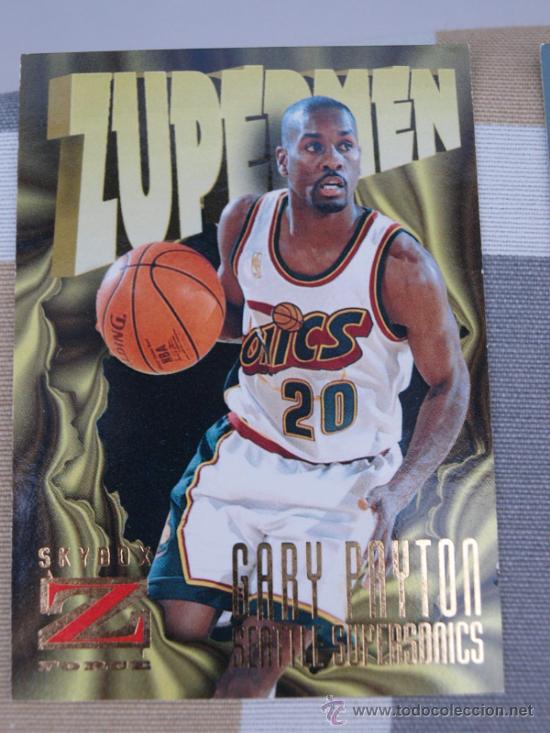 Sports collectibles: 188 GARY PAYTON SEATTLE SUPERSONICS TRADING CARD NBA SKYBOX Z FORCE 1997   NUEVO