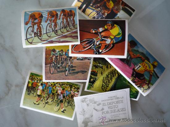 Coleccionismo deportivo: Cromos sueltos EL DEPORTE VISTO POR SUS ASES *&Aacute;lbum 10 CICLISMO* &iexcl;Impecables! Ver disponibles