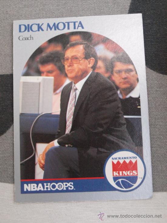 Coleccionismo deportivo: 327 DICK MOTTA COACH SACRAMENTO KINGS CARD NBA HOOPS  1990  NUEVO DE SOBRE