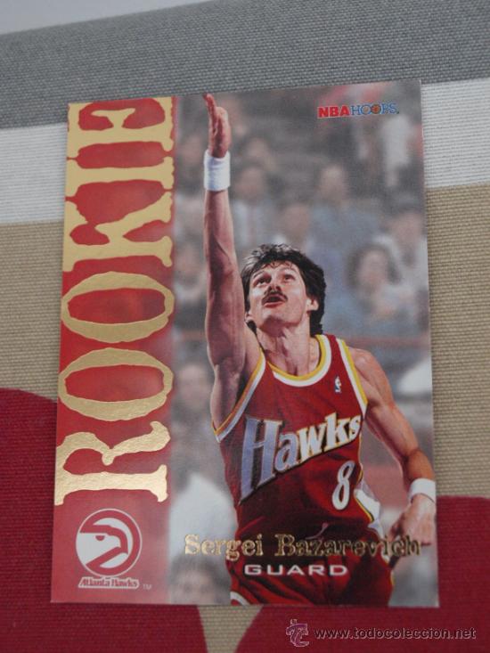 Coleccionismo deportivo: 301 BAZAREVICH ROOKIE ATLANTA HAWKS CARD NBA HOOPS SKYBOX 1995 NUEVO DE SOBRE