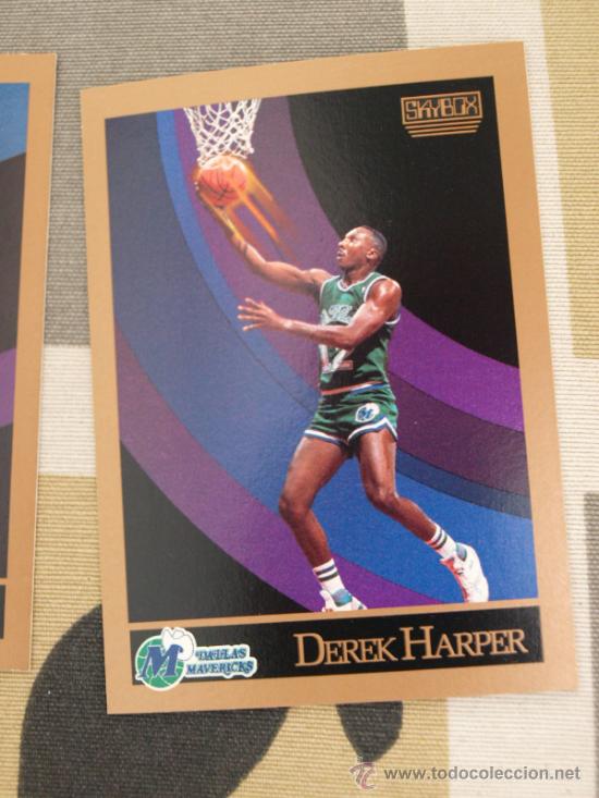 Sammelleidenschaft Sport: 64 DEREK HARPER DALLAS MAVERICKS CROMO BALONCESTO CARD NBA SKYBOX 1990 NUEVO DE SOBRE