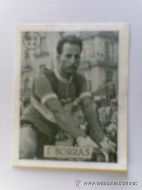 Coleccionismo deportivo: Cromo ciclismo ciclista J Borras n&ordm; 22 antiguo nunca pegado