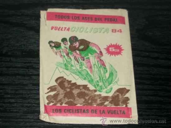 Coleccionismo deportivo: SOBRE ABIERTO DE : VUELTA CICLISTA 84 CHOCOLATES HUESO ASES DEL PEDAL