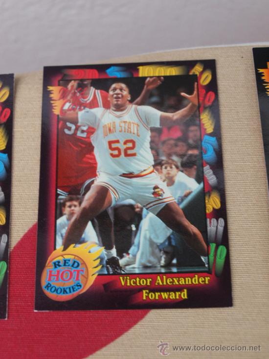 Coleccionismo deportivo: 7 VICTOR ALEXANDER IOWA STATE RED HOT ROOKIES WILD CARD CROMO BASKET NBA 1992