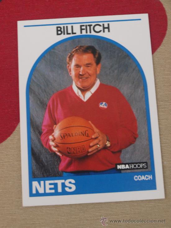 Coleccionismo deportivo: 327 BILL FITCH COACH NEW JERSEY NETS CROMO TRADING CARD NBA BALONCESTO HOOPS 1989 NUEVO