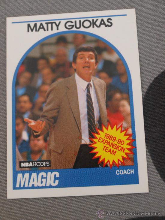 Coleccionismo deportivo: 321 MATTY GOUKAS COACH ORLANDO MAGIC CROMO TRADING CARD NBA BALONCESTO HOOPS 1989 NUEVO