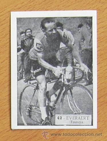 Coleccionismo deportivo: Ciclismo - 42 Everaert - Ases del pedal - Ediciones Triunfo 1960 - Nunca pegado