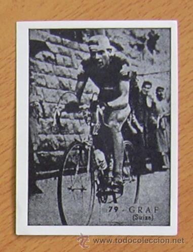 Coleccionismo deportivo: Ciclismo - 79 Graf - Ases del pedal - Ediciones Triunfo 1960 - Nunca pegado