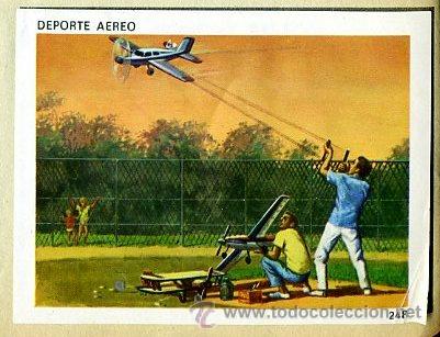 Sammelleidenschaft Sport: CROMO CONTAMOS CONTIGO / ED. COLED 1968 - N&ordm; 248 aeromodelismo / avion - DEPORTES - PEGADO EN ALBUM