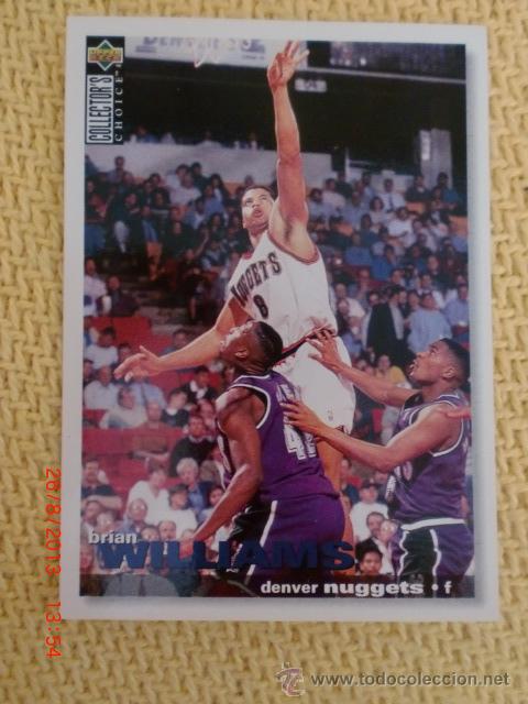 Coleccionismo deportivo: NBA UPPER DECK 1995 - 38 - BRIAN WILLIAMS - Foto 1