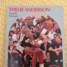 Coleccionismo deportivo: CARD NBA HOOPS 1990 - 263 - WILLIE ANDERSON. Lote 39121343