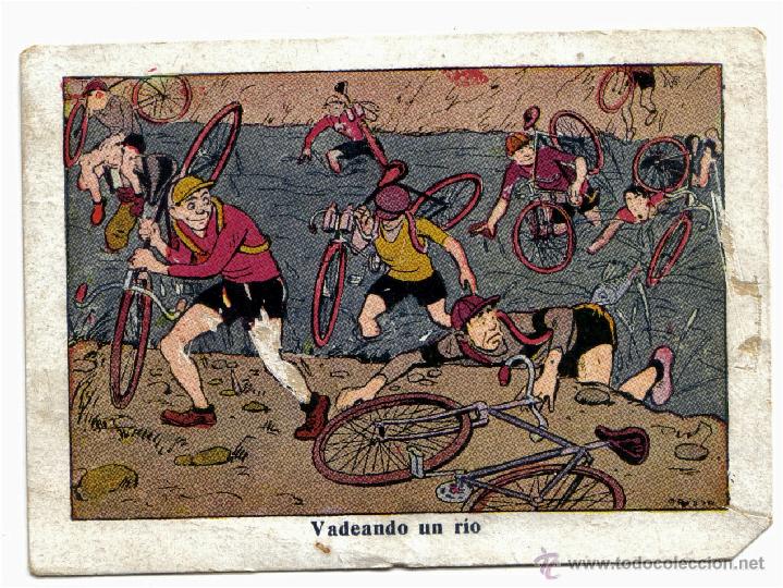 Coleccionismo deportivo: ANTIGUO CROMO DE THE Y ELIXIR PUJOL - SPORTS SIGLO XX - NUMERO 20 - CICLISMO- CHOCOLATES JUNCOSA.