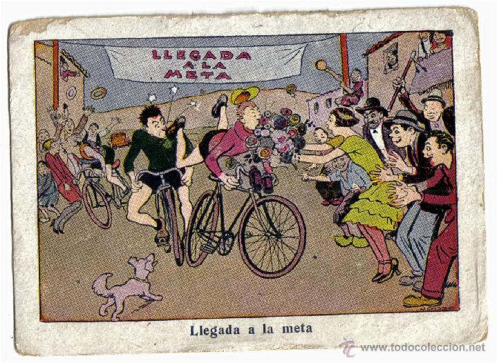 Coleccionismo deportivo: ANTIGUO CROMO DE THE Y ELIXIR PUJOL - SPORTS SIGLO XX - NUMERO 21- CICLISMO- CHOCOLATES JUNCOSA.