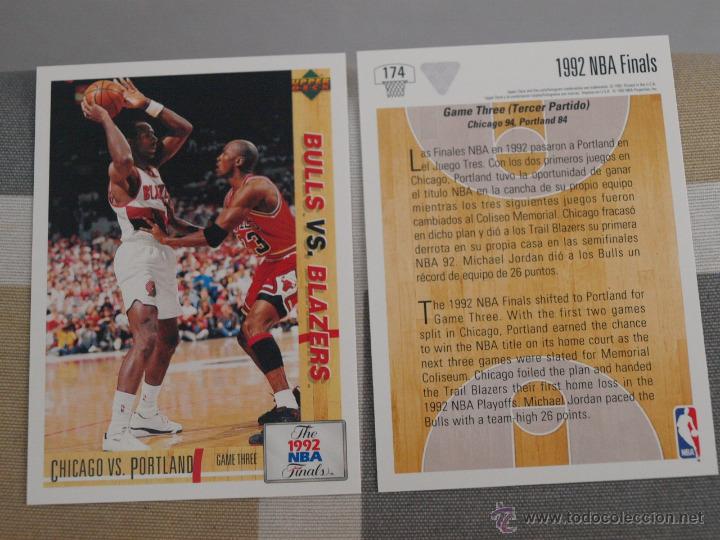 Colecionismo desportivo: 174 CARD CROMO BALONCESTO NBA ACB JORDAN BULLS DREXLER PORTLAND BLAZERS UPPER DECK 1991-92 NUEVO