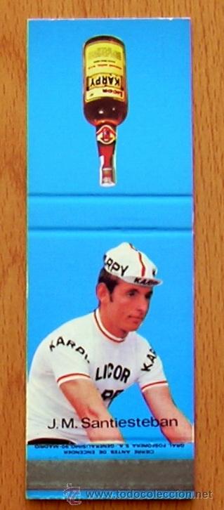 Coleccionismo deportivo: Ciclismo - Juan Manuel Santiesteban - Equipo Licor Karpy 1970