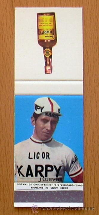 Coleccionismo deportivo: Ciclismo - Juli&aacute;n Cuevas - Equipo Licor Karpy 1969