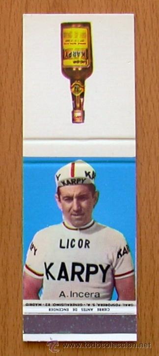 Coleccionismo deportivo: Ciclismo - Andr&eacute;s Incera - Equipo Licor Karpy 1969