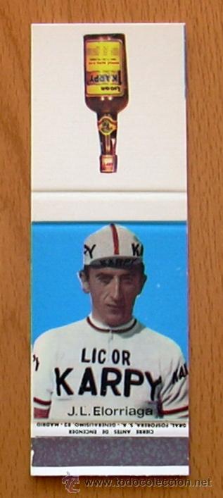 Coleccionismo deportivo: Ciclismo - Jose Luis Elorriaga - Equipo Licor Karpy 1969