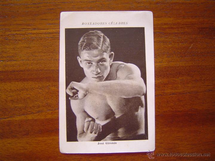 Sammelleidenschaft Sport: JOS&Eacute; GIRON&Eacute;S - BOXEADORES CELEBRES n&uacute;m. 18 - ANTIGUO CROMO BOXEO de los a&ntilde;os 20