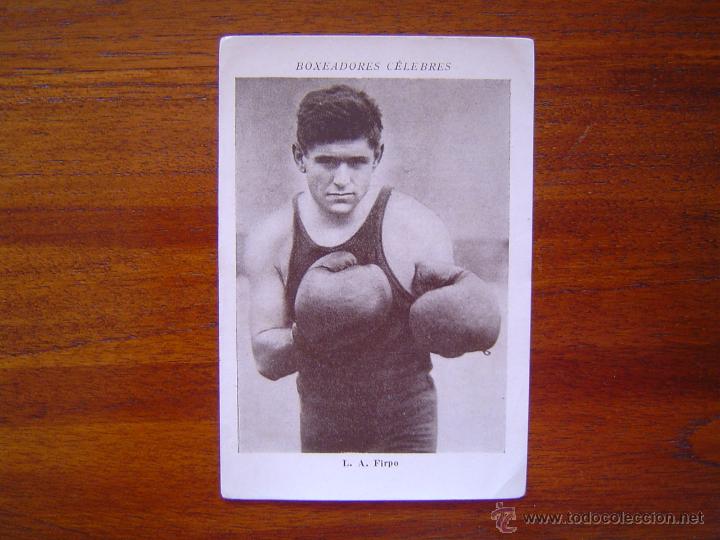 Coleccionismo deportivo: L. A. FIRPO - BOXEADORES CELEBRES n&uacute;m. 3 - ANTIGUO CROMO BOXEO de los a&ntilde;os 20