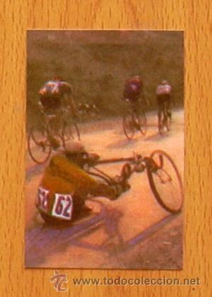 Coleccionismo deportivo: Ciclismo - 152 Una caida - Album ciclista 1962 - Edt. Vascoamericana - Nunca pegado