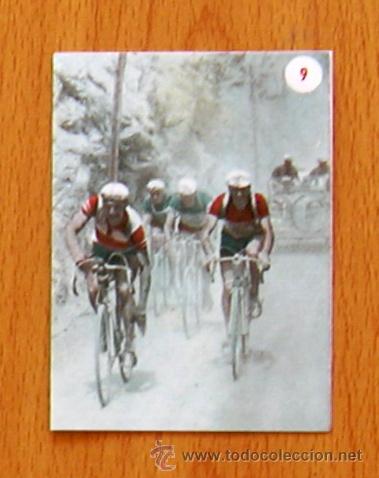 Coleccionismo deportivo: Ciclismo - n&ordm; 9 - Escenas deportivas - Editorial Fher 1953 - Nunca pegado