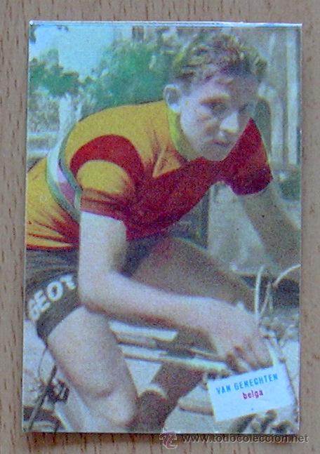 Coleccionismo deportivo: Ciclismo - Van Genechten, B&eacute;lgica - Vuelta Ciclista Espa&ntilde;a 1961 - Editorial Fher - Nunca pegado