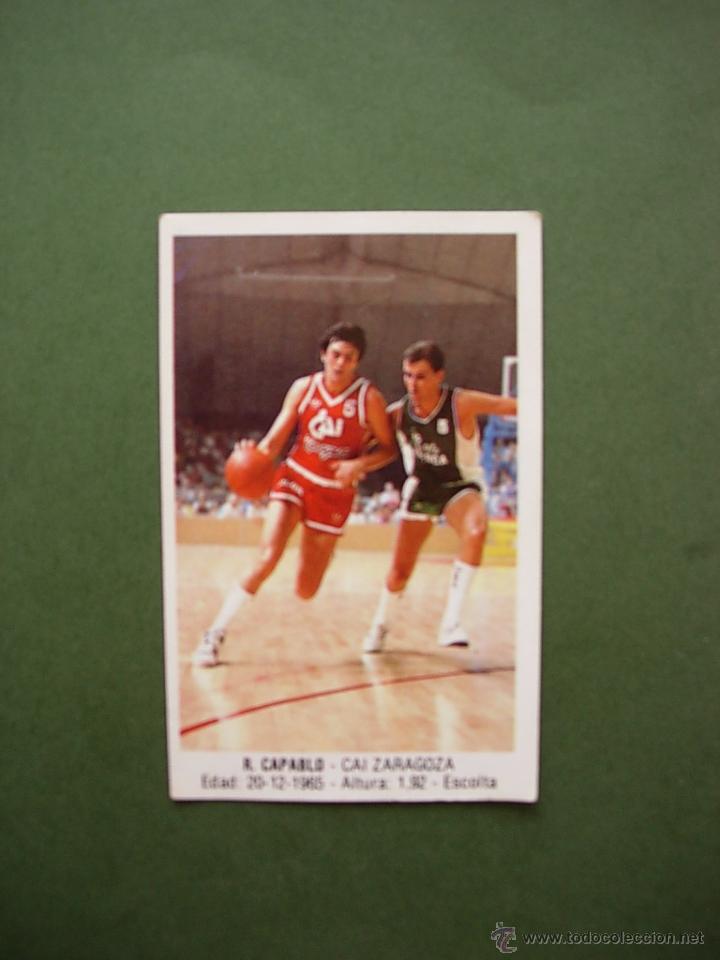 Sports collectibles: CROMOS BASKET 87 88 1987 1988 BALONCESTO MERCHANTE CONVERSE CROMO N&ordm; 23 R. CAPABLO CAI ZARAGOZA