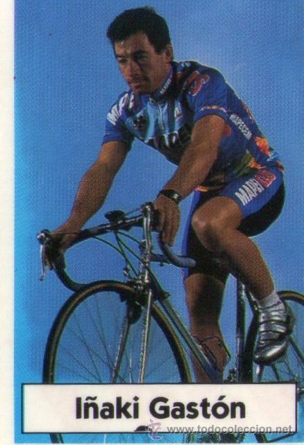 Coleccionismo deportivo: LA VUELTA CICLISTA DE BIMBO 1994 - CROMO N&ordm; 64 - I&Ntilde;AKI GAST&Oacute;N - BIMBO - NUNCA PEGADO.