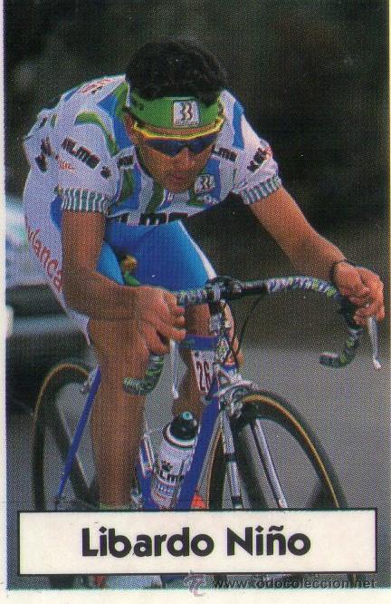 Coleccionismo deportivo: LA VUELTA CICLISTA DE BIMBO 1994 - CROMO N&ordm; 56 - LIBARDO NI&Ntilde;O - BIMBO - NUNCA PEGADO.