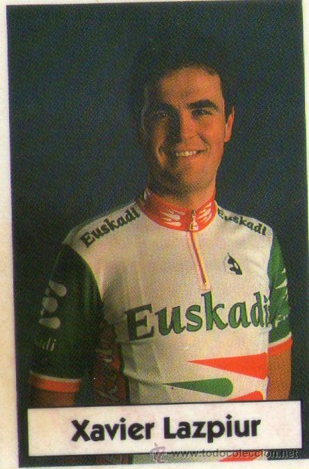 Coleccionismo deportivo: LA VUELTA CICLISTA DE BIMBO 1994 - CROMO N&ordm; 46 - XAVIER LAZPIUR - BIMBO - NUNCA PEGADO.