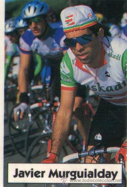 Coleccionismo deportivo: LA VUELTA CICLISTA DE BIMBO 1994 - CROMO N&ordm; 42 - JAVIER MURGUIALDAY - BIMBO - NUNCA PEGADO.