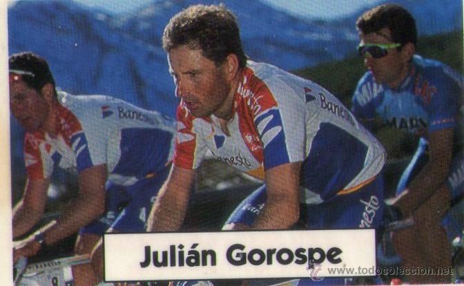 Coleccionismo deportivo: LA VUELTA CICLISTA DE BIMBO 1994 - CROMO N&ordm; 33 - JULI&Aacute;N GOROSPE - BIMBO - NUNCA PEGADO.