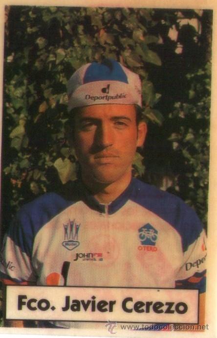Coleccionismo deportivo: LA VUELTA CICLISTA DE BIMBO 1994 - CROMO N&ordm; 26 - FRANCISCO JAVIER CEREZO - BIMBO - NUNCA PEGADO.