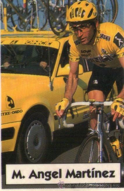 Coleccionismo deportivo: LA VUELTA CICLISTA DE BIMBO 1994 - CROMO N&ordm; 5 - M. &Aacute;NGEL MART&Iacute;NEZ - BIMBO - NUNCA PEGADO.