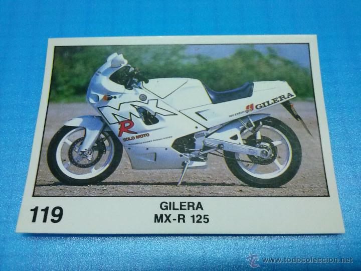 Coleccionismo deportivo: CROMO PANINI COLECCION SOLO MOTO 119 GILERA MX R 125