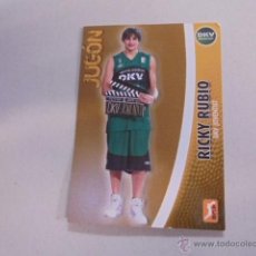 Collezionismo sportivo: TRADING CARD PANINI BASKET BALONCESTO - RICKY RUBIO Nº 124-2008/2009 DKV JUVENTUT. Lote 53687883