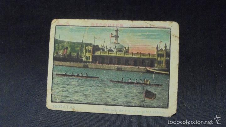 Sports collectibles: DEPORTES - N&ordm; 96 - REGATAS - DOS YOLS DE CUATRO EN PLENA CARRERA -