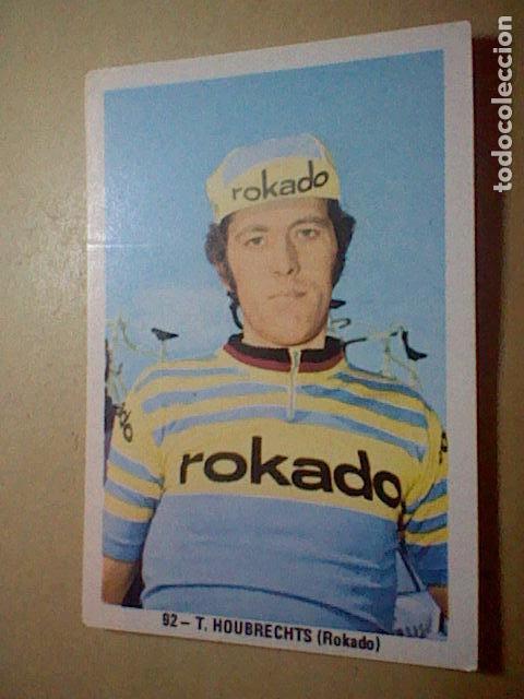 Coleccionismo deportivo: antiguo cromo ciclismo sin pegar nunca ciclista Houbrechts rokado  n&ordm; 92