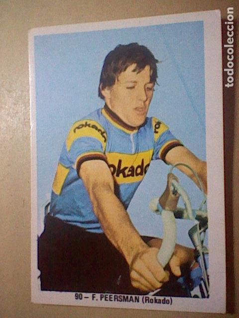 Coleccionismo deportivo: antiguo cromo ciclismo sin pegar nunca ciclista peersman rokado n&ordm; 90