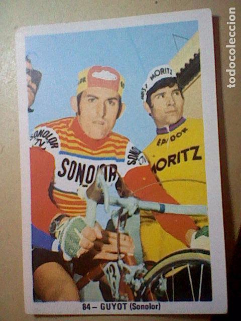 Coleccionismo deportivo: antiguo cromo ciclismo sin pegar nunca ciclista guyot sonolor  n&ordm; 90
