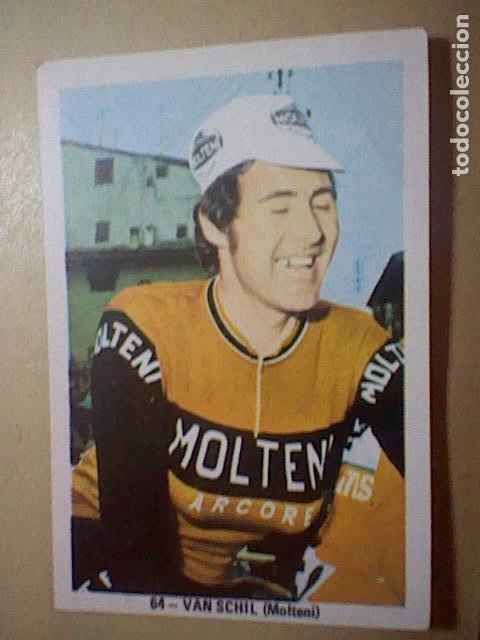 Coleccionismo deportivo: antiguo cromo ciclismo sin pegar nunca ciclista n&ordm; 64 van schil molteni