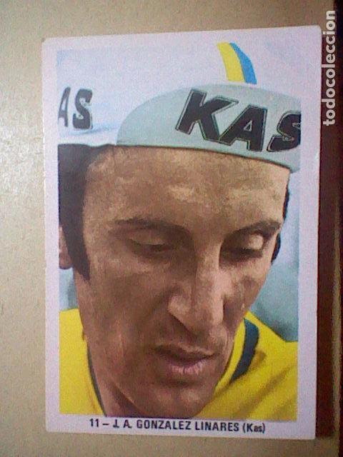 Coleccionismo deportivo: antiguo cromo ciclismo sin pegar nunca ciclista n&ordm; 11 GONZALEZ LINARES  REFRESCOS KAS