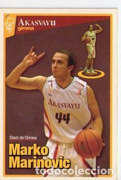 Coleccionismo deportivo: MARKO MARINOVIC *** AKASVAYU GIRONA *** CROMO IMAN DE NEVERA DIARI DE GIRONA